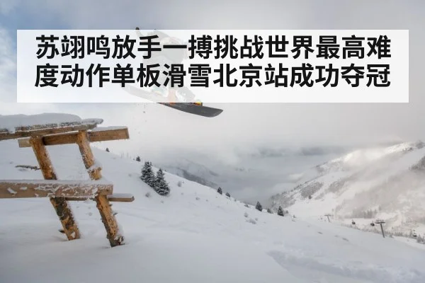 苏翊鸣放手一搏挑战世界最高难度动作单板滑雪北京站成功夺冠